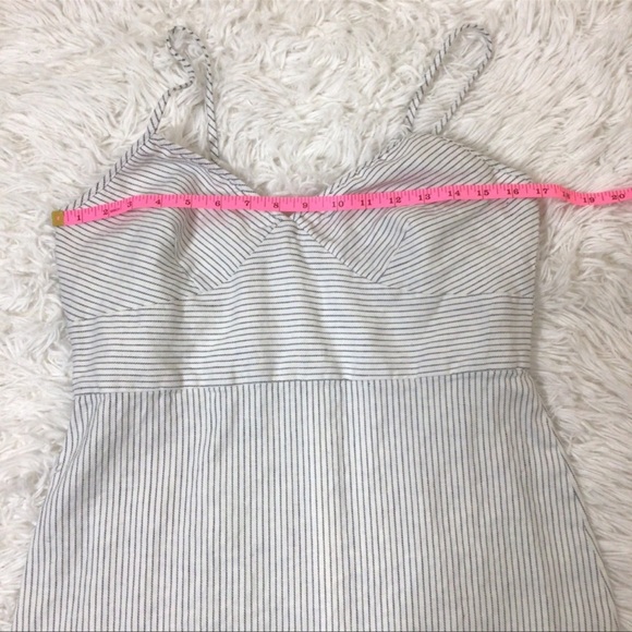 Banana Republic Linen Cotton Midi Dress stripe 10 - Picture 6 of 6